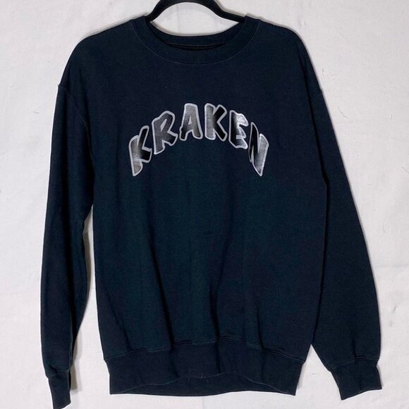 Gildan Black Kraken Crew Neck Sweatshirt M - Picture 11 of 11